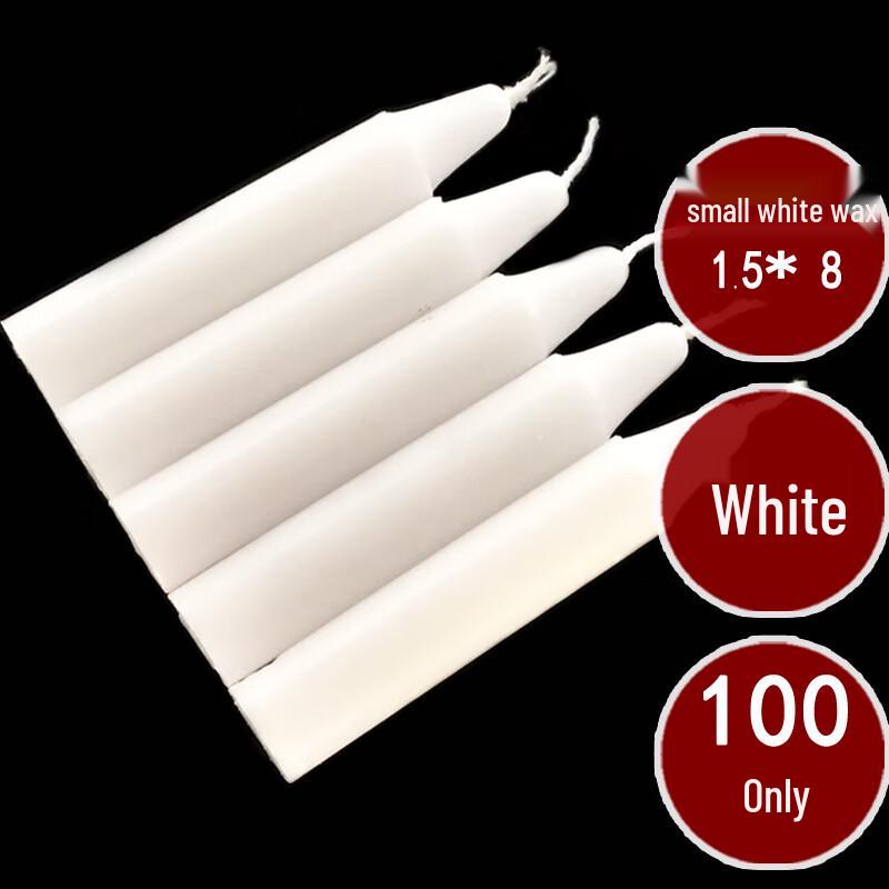 Small White Emergency Candles (100-pack)