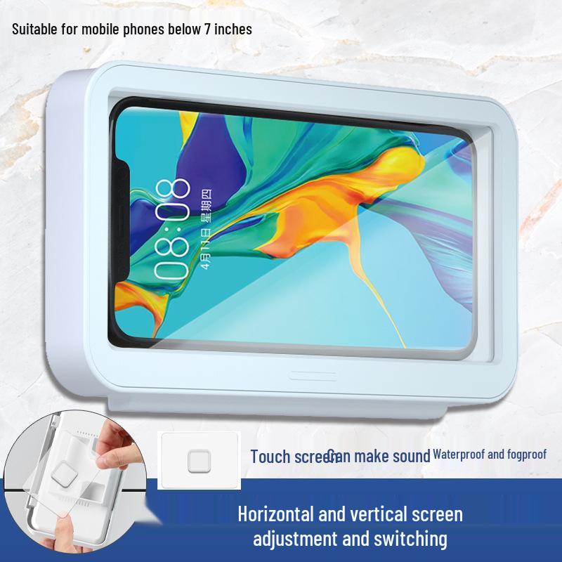 Rotatable Waterproof Bathroom Tablet & Phone Holder for Shower Entertainment
