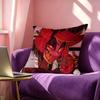 LLnsane anime HHazbin Hotel Pillow Case Square DoubleSided Sofa Cushion Cover Bedroom Bedside Pillow
