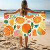 Orange Print Handtuch Sport Schnelltrocknend Super Saugfähig Camping Handtuch Super Weich Leichtgewicht Fitnessstudio Schwimmen Yoga Strand Handtuch