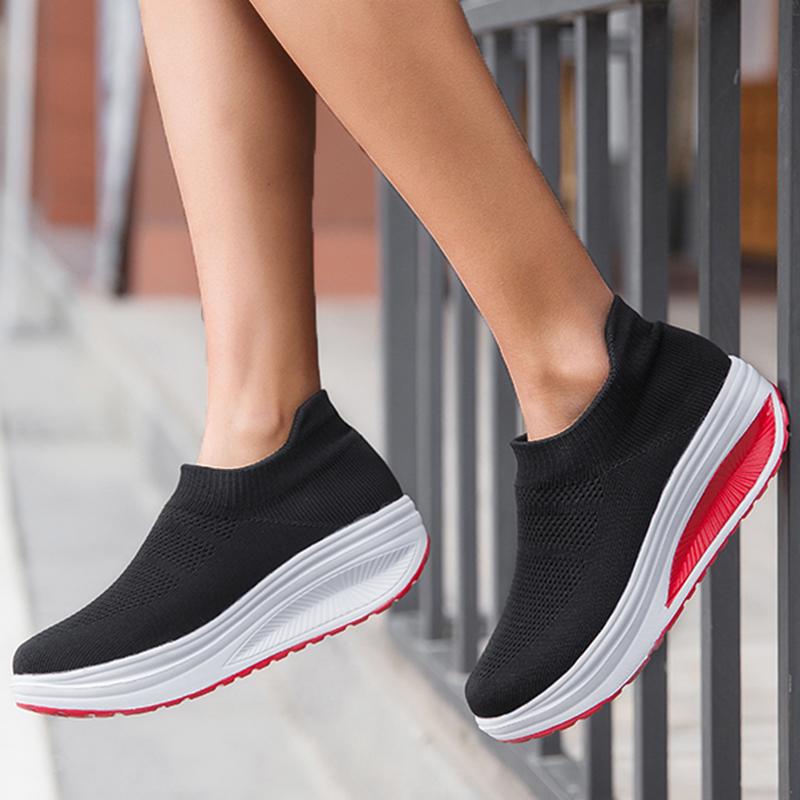 Fashion Women's Sneaker Outdoor Shoes Women Trainers Female Sneakers Casual Shoes Slip On Walking Zapatos De Mujer Sneaker Woman