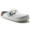 Zoccoli da donna Boston ESD White pelle naturale ciabatte mediche narrow stretti (0061378)