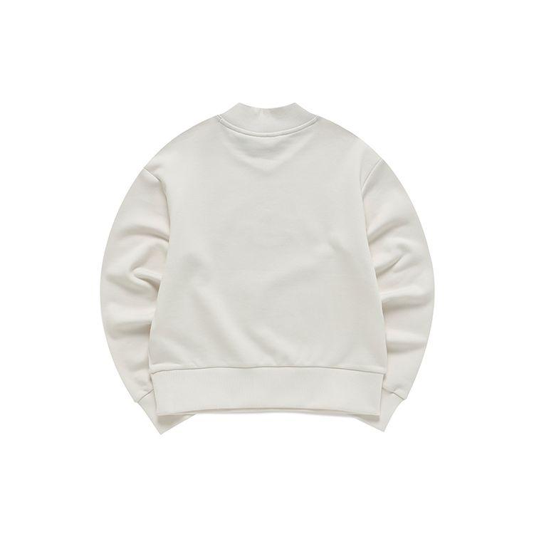 Fila Sports Casual Stand Collar Pullover Sweatshirt Women Sweatshirt Steam-White F11W141209F-IV