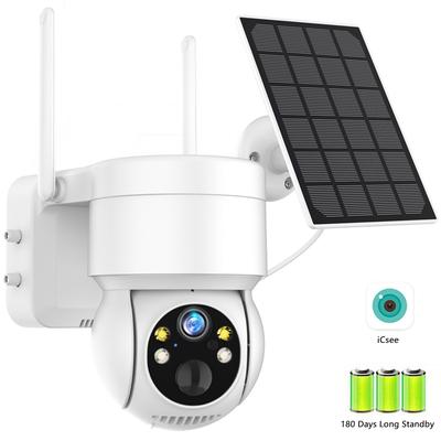 Solární kamera Venkovní WiFi kamera Bezdrátová 4MP HD vestavěná baterie Video sledovací kamera Dlouhý pohotovostní režim