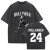 Heated Rivalry 81  24 Tshirt Vintage Washed Retro Sports Graphic Unisex Oversized Crew Neck Cotton Short Sleeve Tee Tops Hot