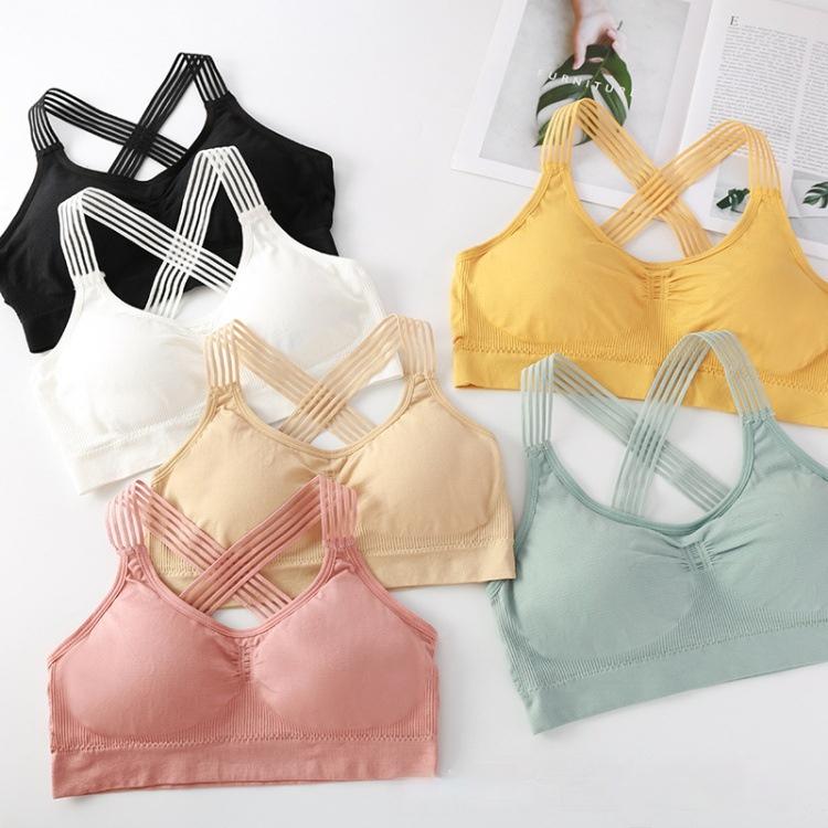 Breathable Athletic Fitness Running Gym Vest Tops Sportswear Bras Women YogaSport Bra Women Shockproof Sexy Back Sports Bras