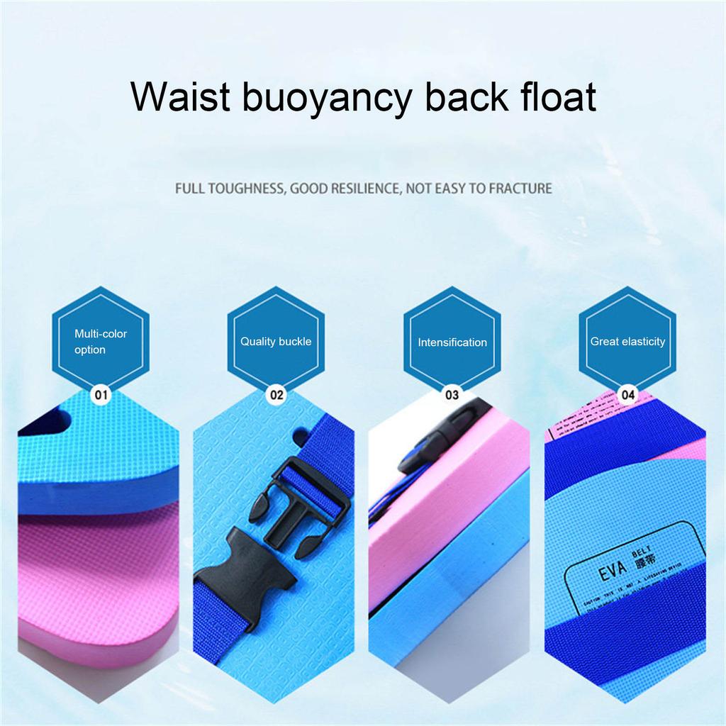 Adjustable EVA Buoyancy Belt for Adults and Kids Swimming Training and Pool Safety Flotation Belt for Swim Learners