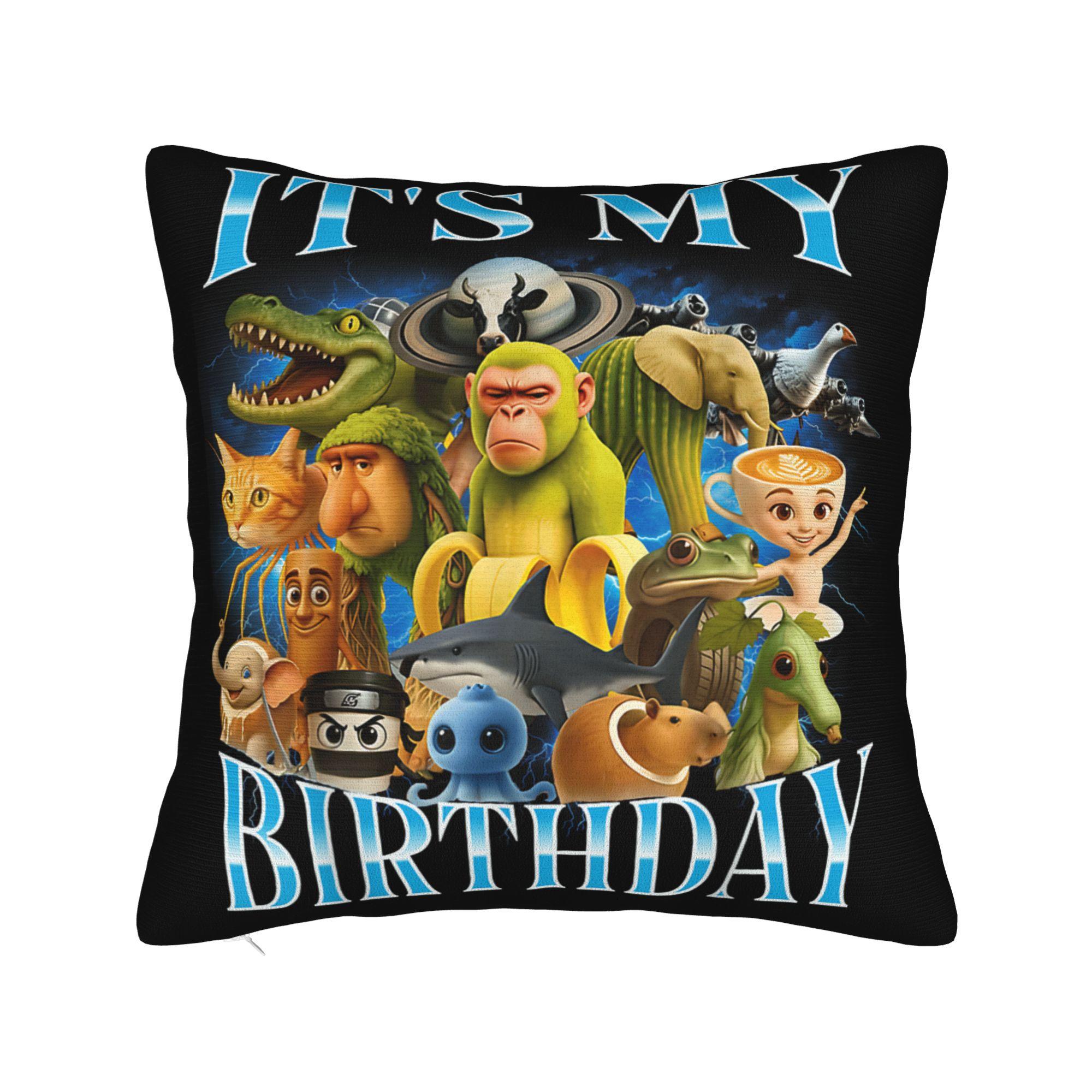 

Italian Brain Rot Italian Brainrot Pillowcase Printed Fabric Cushion Cover Gift Pillow Case Cover Bedroom Square 40X40cm 30x30cm 12x12in