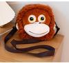 Plush Long-Armed Monkey Doll Backpack - Crossbody Bag for Women