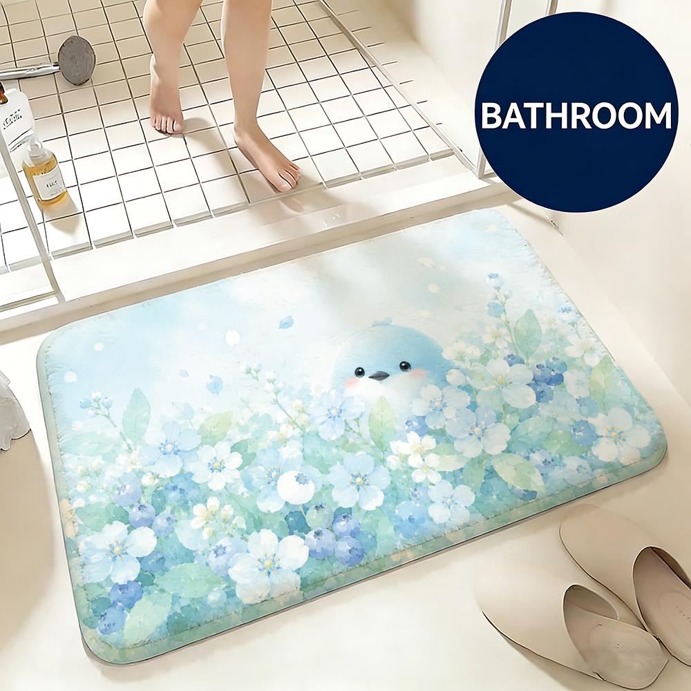 Soft Bloom Realm Floor Mat Non-Slip Absorbent Doormat Bathroom Bedroom Home Decor Rug