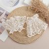 Easy Sleeves Cuffs White Lace Brim Women Simple Wedding False Sleeves