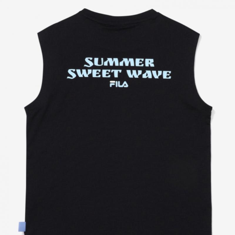 [fila Kids] Water Play Muscle Fit Short Sleeve Tee  Fk2rsf2w06m Blk  q0zFk2rsf2w06mBlk