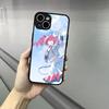Fukouna Girl K-Kasane T-Teto Phone Case For Iphone 17 16 15 14 13 12 Pro Max Xr Air Plus Skin Feel Black Hard Shell Cover