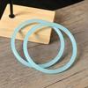 10mm Taro Paste Round Bar Thick Tianshan Jade Bracelet, New Chinese Qipao Style, Imperial Concubine National Style for Women