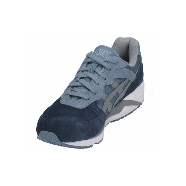 Asics Gel-Lique Comfortable Low-Top Running Shoes Men sneaker Blue Gray H838L-4211