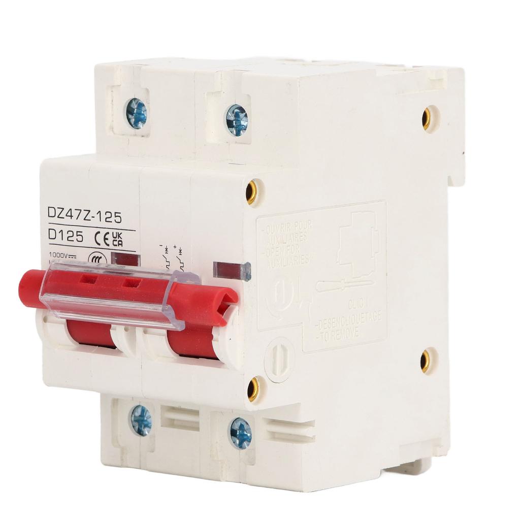 Circuit Breaker Short Circuit   Rail Installation PV Circuit Breaker 2P 1000V 125A