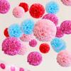 10-35cm Tissue Paper Pompoms Wedding Decorative Paper Flowers Ball Baby Shower Birthday Party Decoration paper pom poms DIY