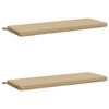 2 Piece Bench Cushions SOEST 2 Pcs. 100percent  Polyester Beige