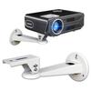 Projector Wall Mount 360 Degrees Rotatable Aluminum Alloy Shock Resistant Mini Projector Hanger for Office School Home