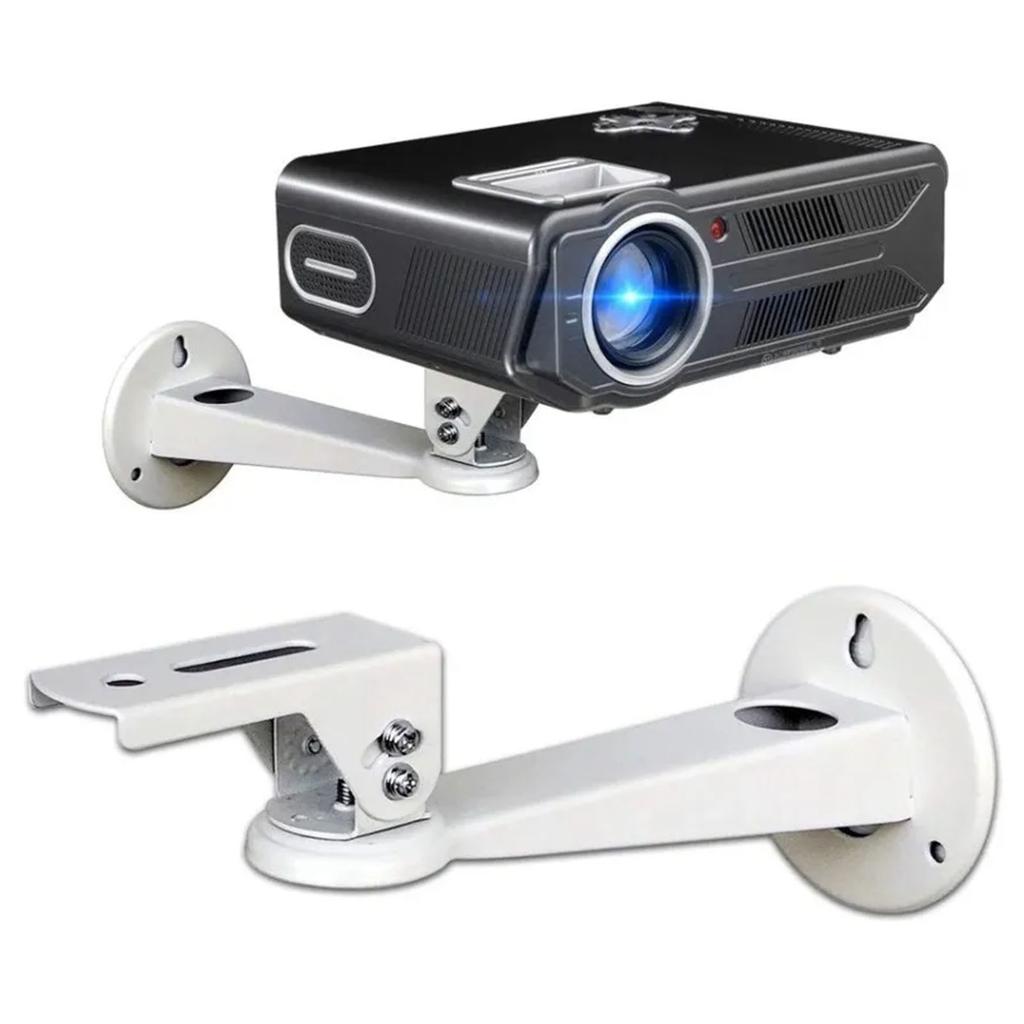 Projector Wall Mount 360 Degrees Rotatable Aluminum Alloy Shock Resistant Mini Projector Hanger for Office School Home