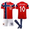 Camiseta de local de Noruega para la Copa del Mundo 2026 No. 9 Harland No. 10 conjuntos de camiseta de fútbol Erdgaard para niños y adultos