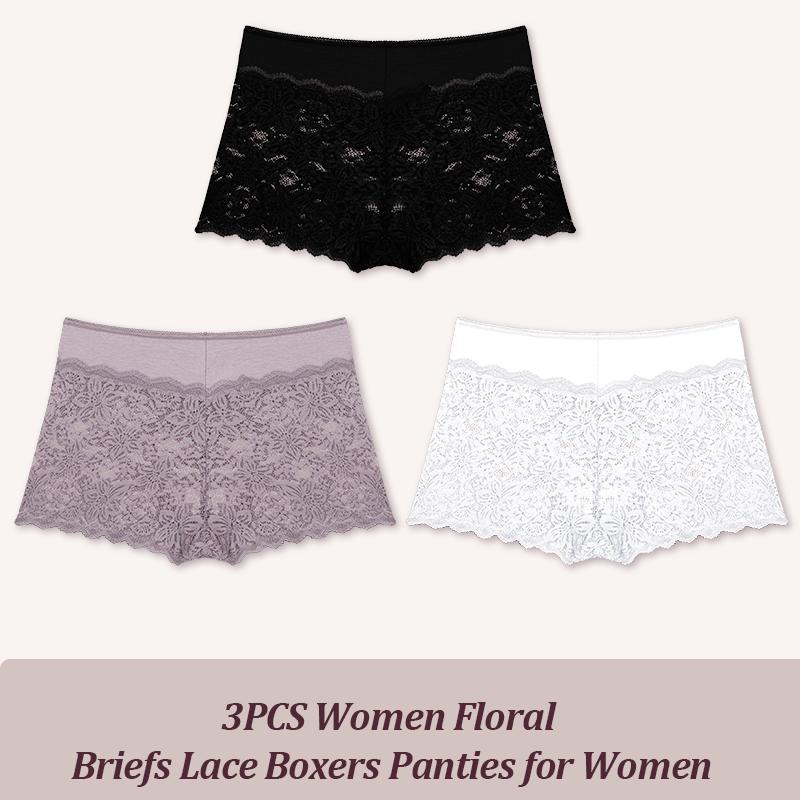 

3 шт./компл. сексуальные кружевные трусики для женщин с цветочным принтом, трусы-шорты с низкой посадкой, модные трусики, женское нижнее белье цвета мокко S-XL XL&3pcs