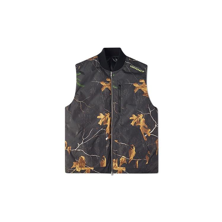Converse Realtree Printed Reversible Down Vest Asia Sizing Black Men s 10019989A03 L