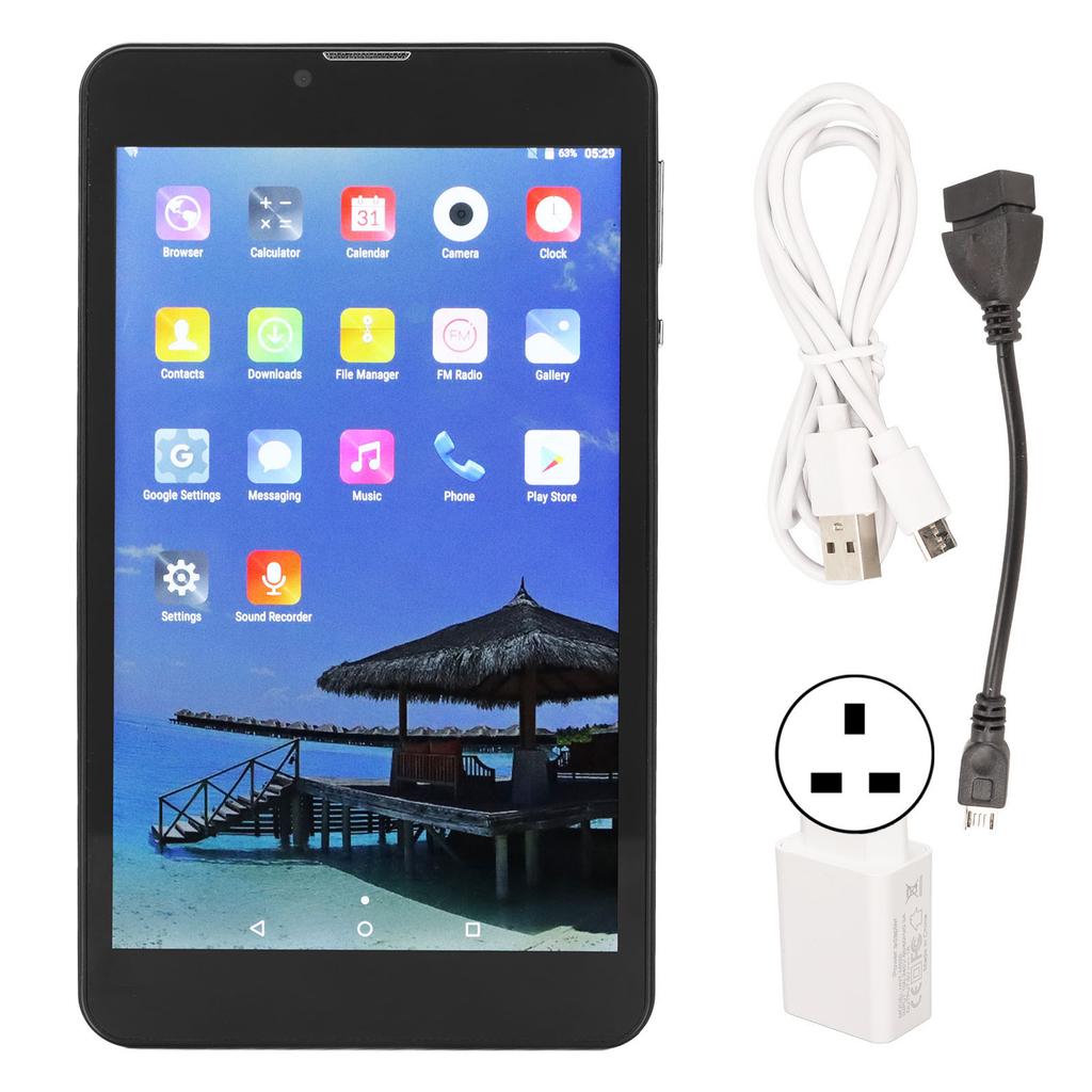 7 Zoll Kinder-Tablet 8 5G WLAN Dualband 2G 32G Unterstützung 128G TF-Karte 4500 mAh Akku Tragbares Tablet für Zuhause Schule