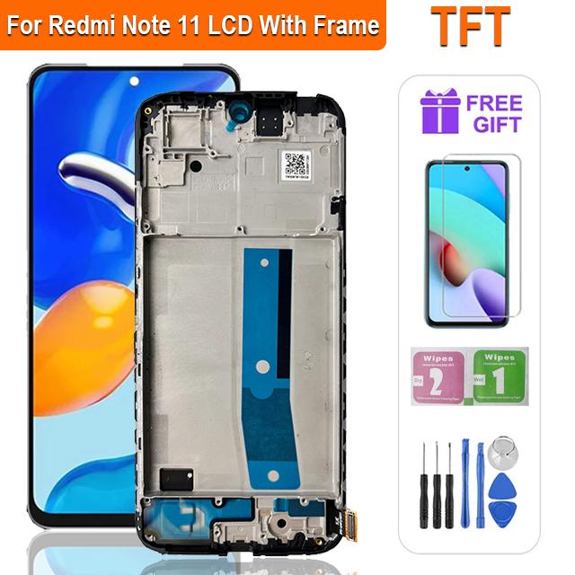 Super AMOLED LCD Dla Xiaomi Redmi Note 11 LCD 2201117TG LCD Wyświetlacz Ekran Dotykowy Digitizer Zgromadzenie Dla Redmi Note 11S LCD