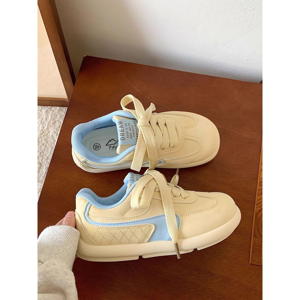 Campus Style Niche Thick-soled German Training Shoes for Women 2025 Spring New Korean Versatile Casual and Lightweight Sports Board Shoes for Women