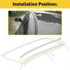 For 2007-2011 Toyota Yaris Sedan 2X Left & Right Roof Drip Molding Weatherstrip