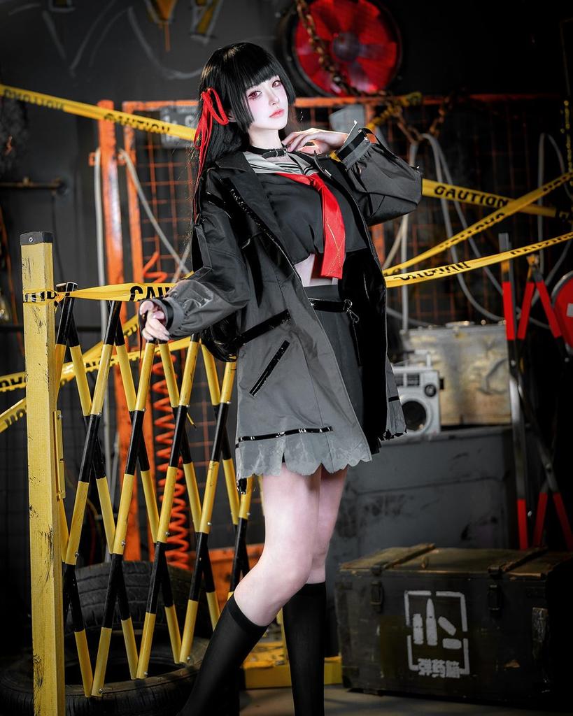 Kostium Cosplay Kuchiba Chisaki z Peruką Narushio Game Popularna Postać Mundurek Rozmiar Dorosły Przebranie Festiwal Halloween Boże Narodzenie Festiwal Szkolny
