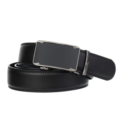Men' Leather Belt for Suits Automatic 3.5 120 (Waist 95-113 )