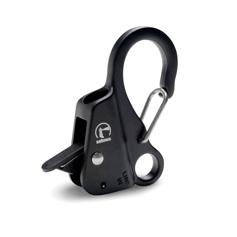 Stainless Steel Boat Fender Clip Boat Fender Quick Release Clip Boat Bumper for Docking Ideal for Boat Docking Yacht Fittings Black 1 Pack