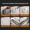 50cm Multifunctional Punch-Free Kitchen Knife Holder with Chopstick Caddy