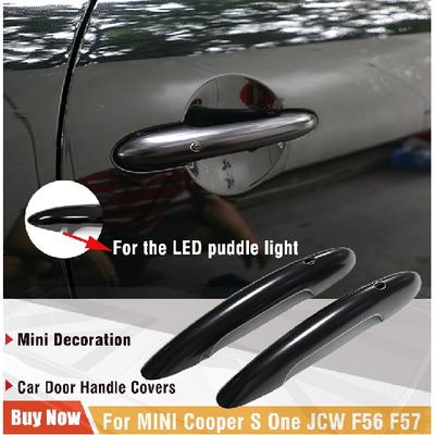2PCS In Set Gloss Black Door Handle Cover Sticker Trim For MINI Cooper S JCW F56 F57 Car-Styling Exterior Parts