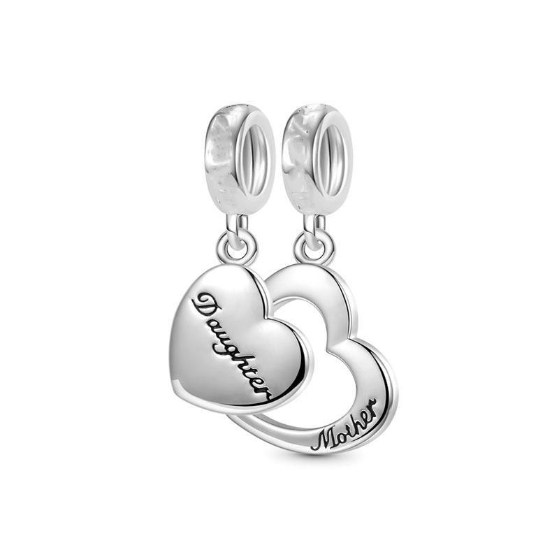 Copper Plated Family Series Dog Bead Fit Original Bracelet Diy Shining Mother Charms Jewelry Gift Women Pendant