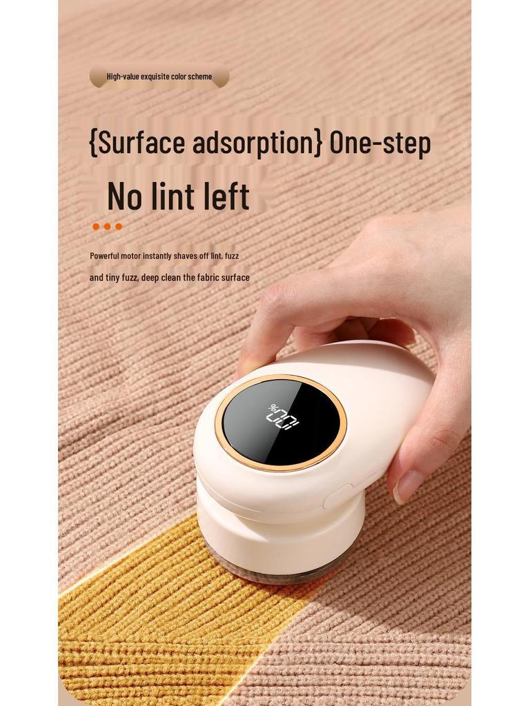 Rechargeable Digital Lint Remover & Fabric Shaver with Display