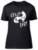 Crazy Fox Lady Ladies Womens Fitted T-Shirt Animal Birthday Gift Tee