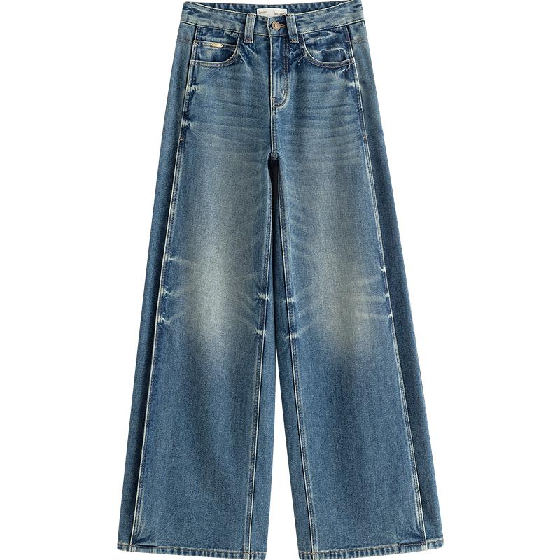 

INMAN Women s Retro High-Waist Wide-Leg Denim Jeans 29