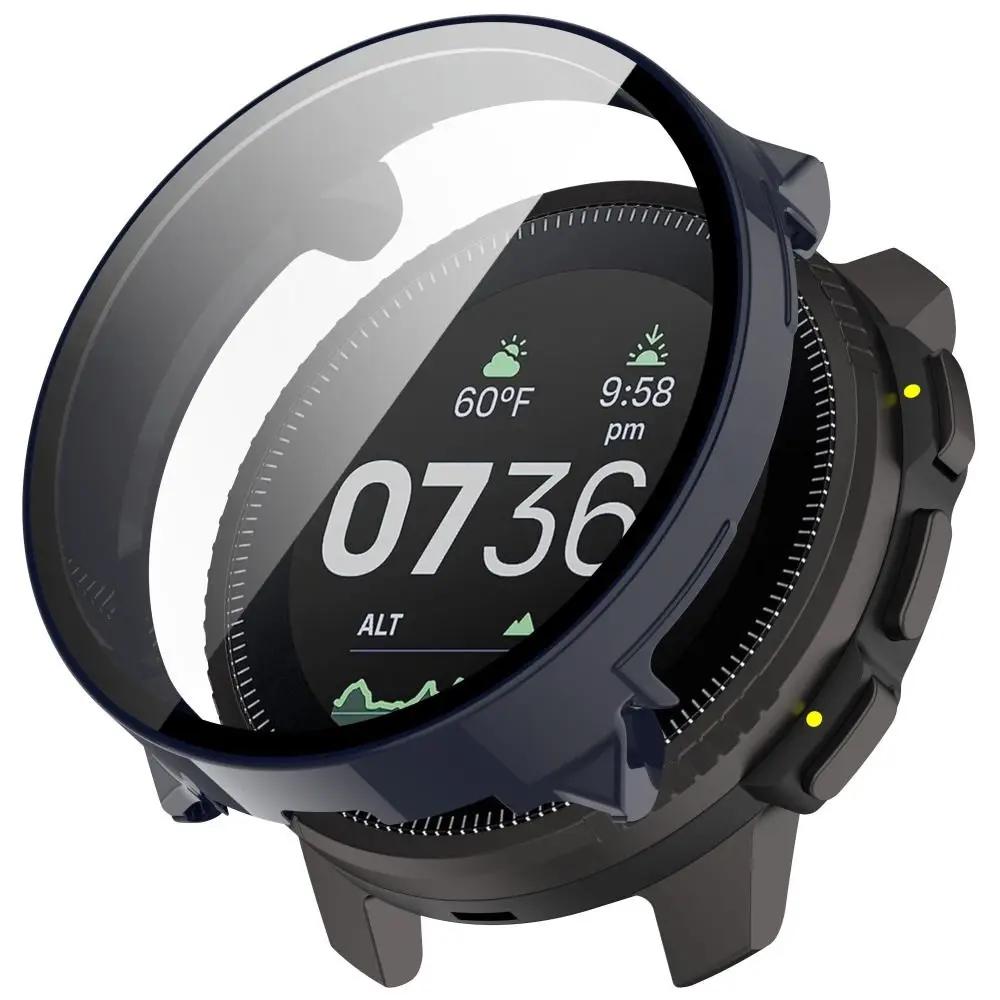 Carcasă de protecție din PC+Sticlă Securizată Bumper Anti-Zgârieturi Protector Ecran Carcasă de Protecție cu Acoperire Completă pentru Suunto Vertical