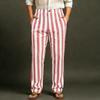 Men's Sporty Casual Striped Elastic Waist Straight Leg Pants