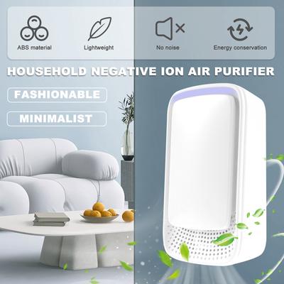 2PCS/1PCS Plug In Air Ionizer Negative Ion Air Purifier Portable Air Cleaner Small Ionizer Air Purifier Filterless Room