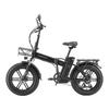 Bicicleta Eléctrica Fat Plegable SINOHON AW20, Autonomía Máxima 120KM, Velocidad Máxima 45KM/H, Doble Suspensión, Frenos Hidráulicos, Ruedas de 20'', Ebike Todoterreno con Cesta de Almacenamiento