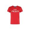 Polo Letter Round Neck Short Sleeve T-Shirt Women T-Shirts Red 211924212-002