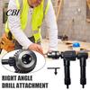 Electric Drill Steering Device 90 Degree Right Angle Attachment, Corner Adapter with 0.8-10mm 3-Jaw Chuck, Compatible Most Bits Automotive Interior