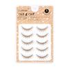LASHIDOL Brown False 5 Natural Thin Transparent DIY Natural Clumped Idol Style Eyelashes, Pairs, Look, Band, Style, Look, Beginner-Friendly, Cute,