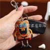 First Layer Cowhide Creative Spongebob Squarepants Keychain Bag Pendant Mini Cute Cowhide Bag Accessories Gifts