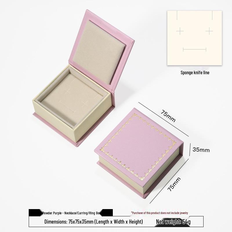 Flip-Top Jewelry Storage Box for Bracelets and Rings
