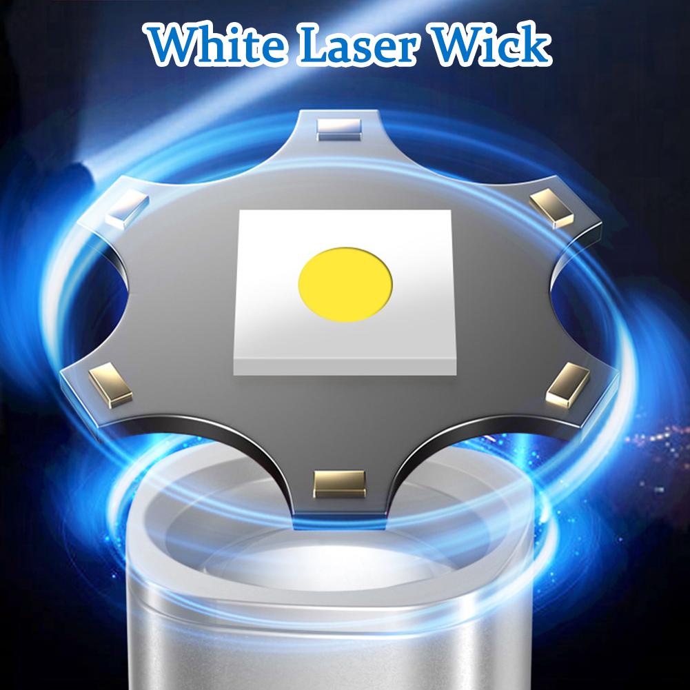 Multi-Functional Flashlight with Charging Cable with Strong Light And Soft Side Lamp for Outdoor Work And Camping